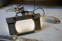 Illuminated Magnifying Lense, Bench Mounted