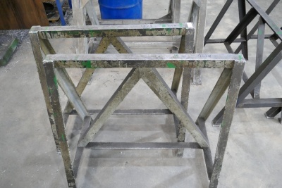 Pair Of Steel Trestles