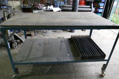 Mobile Steel Table