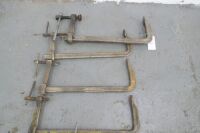 Assorted G Clamps 300mm - 500mm 8 Off