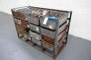 Steel Tote Bins And Rack With Assorted Pipe Fittings - 7