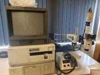NIKON SM2-U Zoom 110 Camera Microscope with Sony Colour Video Printer