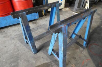 Pair Of Steel Trestles