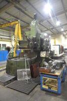 WEBSTER & BENNETT 48&rdquo; EM ELEVATING RAIL VERTICAL TURNING & BORING MACHINE