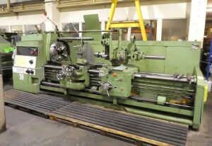 WARD LARGE BORE LONG BED COMBINATION TURRET LATHE