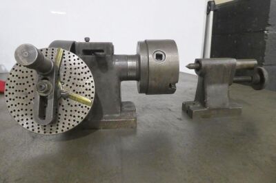 Dividing Head With 3 Jaw Chuck And Tailstock