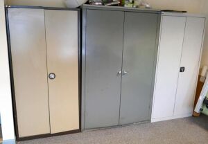 Steel Filing Cabinets 3 Off