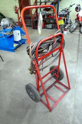 Gas Bottle Trolley, Regulator & Torch