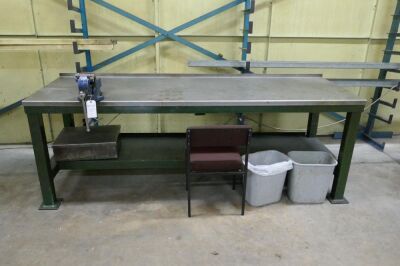 Steel Work Bench With Vice,2500mm x 900mm x 800mm