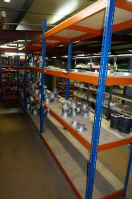 Riveter Shelving 1500mm x 2400mm x 610 Approx 12 Bays NOT CONTENTS, Please Note On 1st Floor Mezzanine