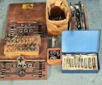 Assorted Taps, Dies, Drills and Cutters