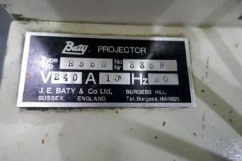 Baty Shadowgraph Baty R550/R600 Shadowgraph Projectors June Collective Auction ...