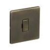 Antique Brass With Black Insert Screw Less Plate (Qty 1148)