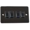 Black Nickel With Black Insert Flat Plate (Qty 309) - 19