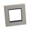 Brushed Chrome With Black Insert Screw Less Plate (Qty 1775) - 11