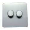 Brushed Chrome With Black Insert Screw Less Plate (Qty 1775) - 14