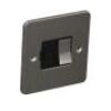 Brushed Chrome With Black Flat Plate Insert (Qty 300) - 3