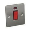Brushed Chrome With Black Flat Plate Insert (Qty 300) - 5