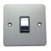 Brushed Chrome With Black Flat Plate Insert (Qty 300) - 16