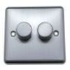 Brushed Chrome With Black Classic Insert (Qty 655) - 14
