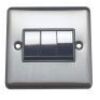 Brushed Chrome With Black Classic Insert (Qty 655) - 18