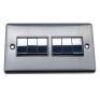 Brushed Chrome With Black Classic Insert (Qty 655) - 20