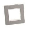 Brushed Chrome With White Insert Screw Less Plate (Qty 274) - 7