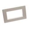 Brushed Chrome With White Insert Screw Less Plate (Qty 274) - 8