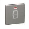 Brushed Chrome With White Insert Classic Plate (Qty 354) - 2