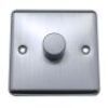 Brushed Chrome With White Insert Classic Plate (Qty 354) - 17