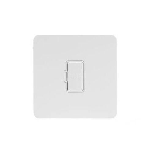 Matt White Metal With White Insert Screw Less Plate (Qty 1772)