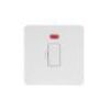 Matt White Metal With White Insert Screw Less Plate (Qty 1772) - 2