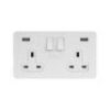 Matt White Metal With White Insert Screw Less Plate (Qty 1772) - 11