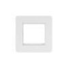 Matt White Metal With White Insert Screw Less Plate (Qty 1772) - 12
