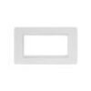 Matt White Metal With White Insert Screw Less Plate (Qty 1772) - 13