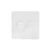 Matt White Metal With White Insert Screw Less Plate (Qty 1772) - 17