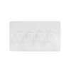 Matt White Metal With White Insert Screw Less Plate (Qty 1772) - 18