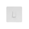 Matt White Metal With White Insert Screw Less Plate (Qty 1772) - 19