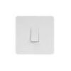 Matt White Metal With White Insert Screw Less Plate (Qty 1772) - 19