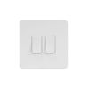 Matt White Metal With White Insert Screw Less Plate (Qty 1772) - 20