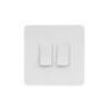 Matt White Metal With White Insert Screw Less Plate (Qty 1772) - 20