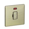 Polished Brass With Black Insert Screw Less Plate (Qty 249) - 2