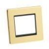 Polished Brass With Black Insert Screw Less Plate (Qty 249) - 11