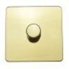 Polished Brass With Black Insert Screw Less Plate (Qty 249) - 13