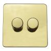 Polished Brass With Black Insert Screw Less Plate (Qty 249) - 14