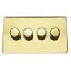 Polished Brass With Black Insert Screw Less Plate (Qty 249) - 15