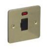 Polished Brass With Black Insert Flat Plate (Qty 298) - 2