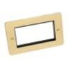 Polished Brass With Black Insert Flat Plate (Qty 298) - 12