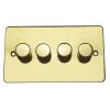 Polished Brass With Black Insert Flat Plate (Qty 298) - 15