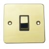 Polished Brass With Black Insert Flat Plate (Qty 298) - 16